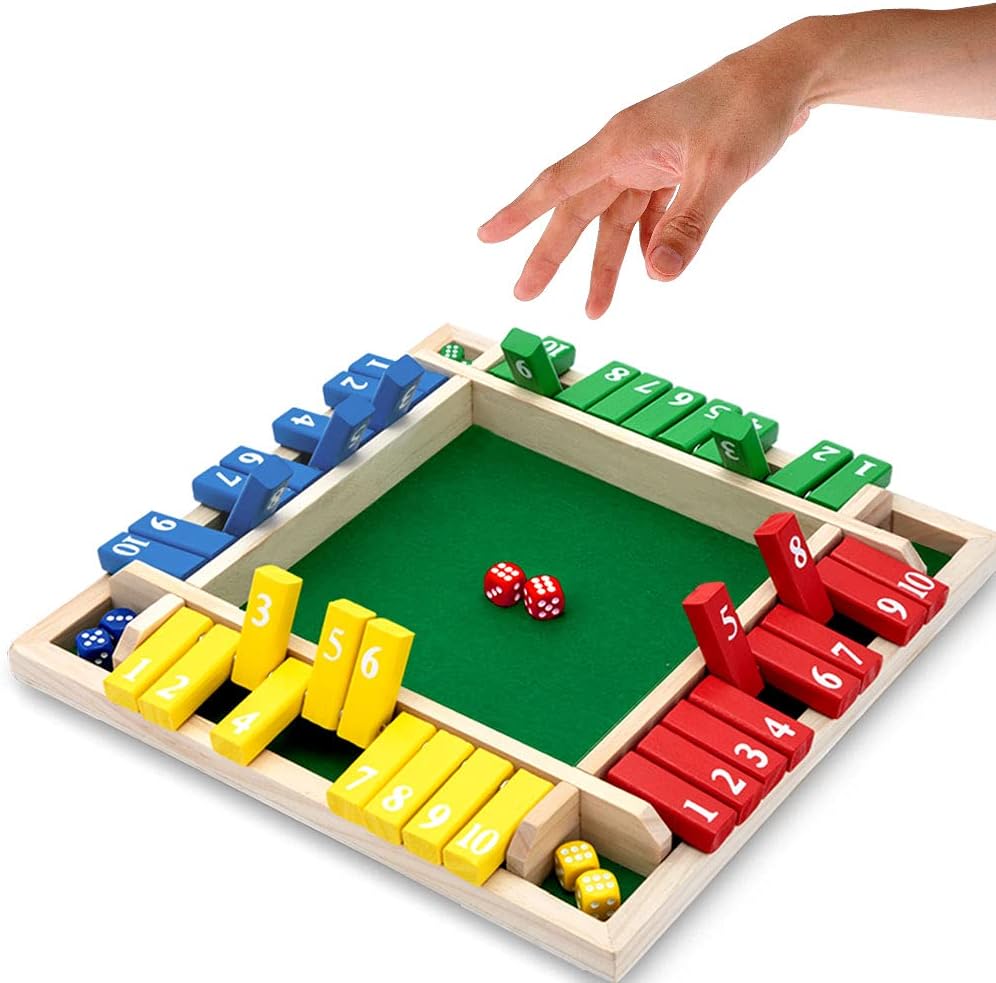 🔥Hot Sales - 50% Off🎲FUN FAMILY GAMES - Shut The Box Board Game🎲