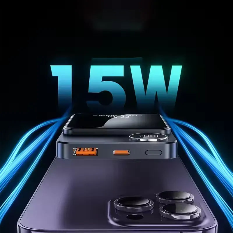 Wireless Magnetic Power Bank Fast Charging Portable External Battery