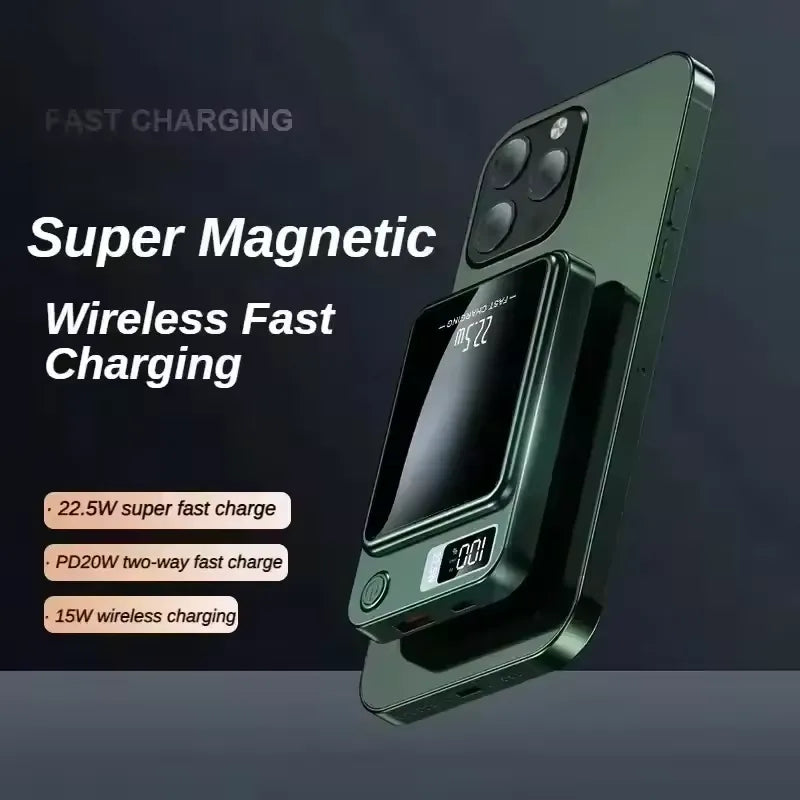 Wireless Magnetic Power Bank Fast Charging Portable External Battery