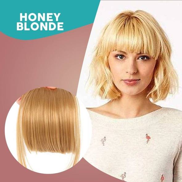 Seamless 3D Clip-in Hair Extension with Bangs
