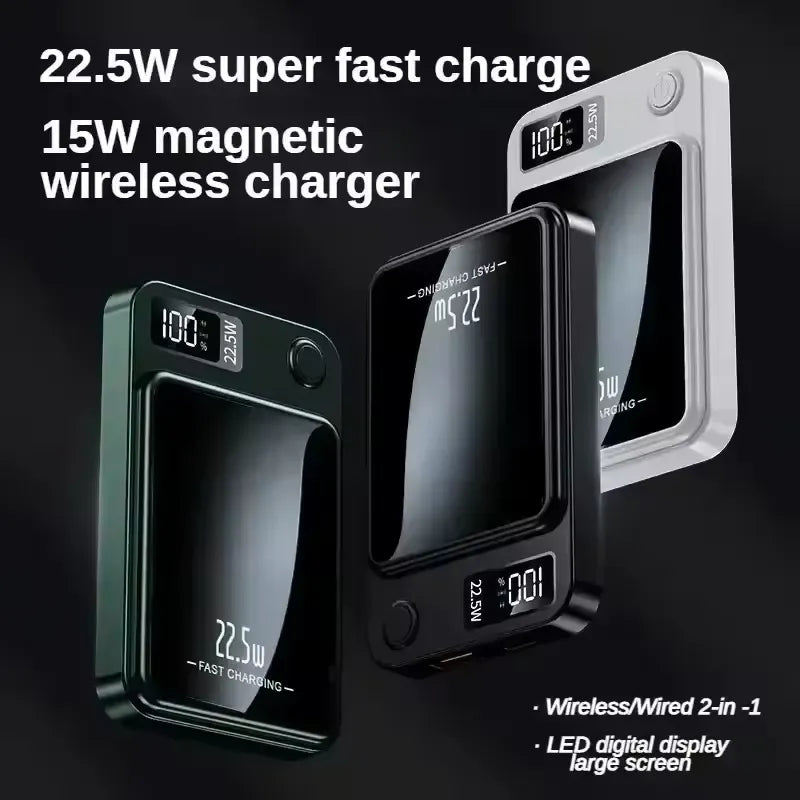 Wireless Magnetic Power Bank Fast Charging Portable External Battery