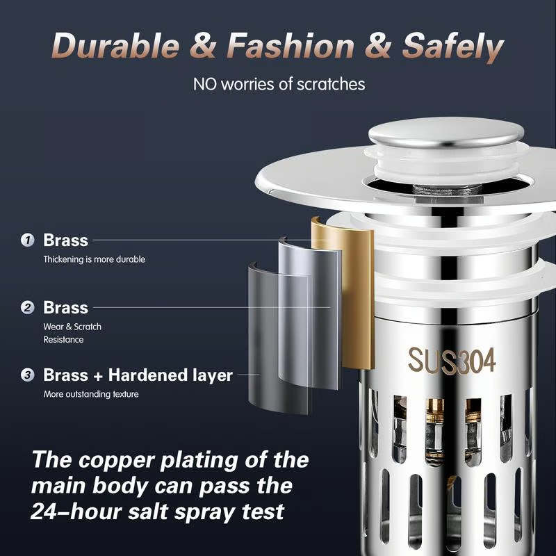 🔥Universal Stainless Steel Drain Strainer
