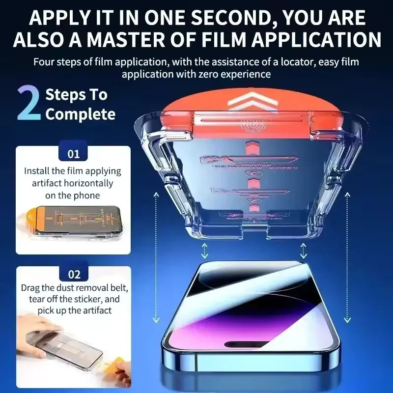 1/2Pcs Privacy Tempered Glass Screen Protector