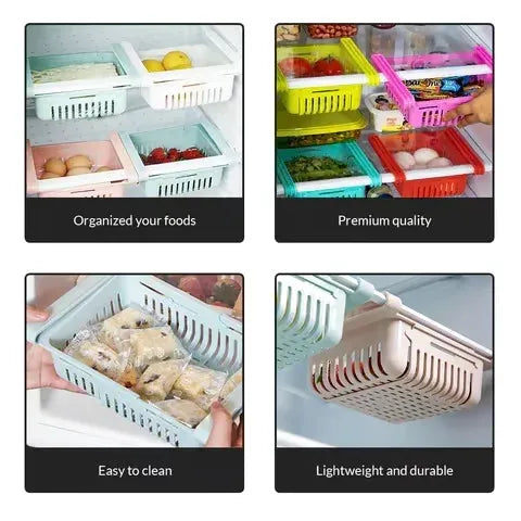 Refrigerator storage basket rack!