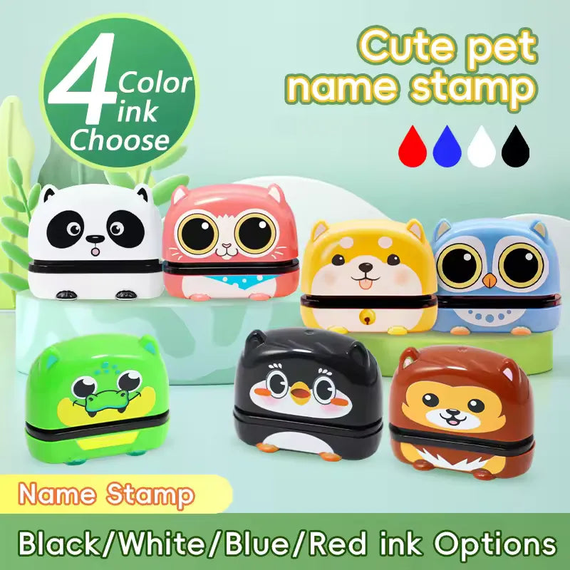 Customized Name Stamp Paints Personal Student Baby Engraved Waterproof Non-fading Kindergarten Name Seal