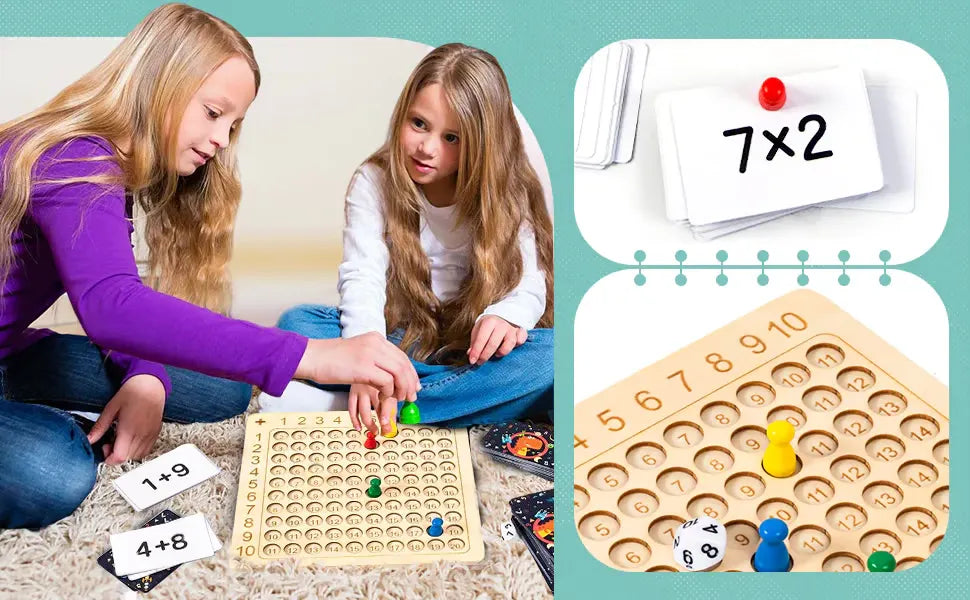 Wooden Multiplication Board Game