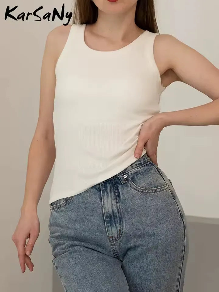 Astronomical white top with built-in bra for women