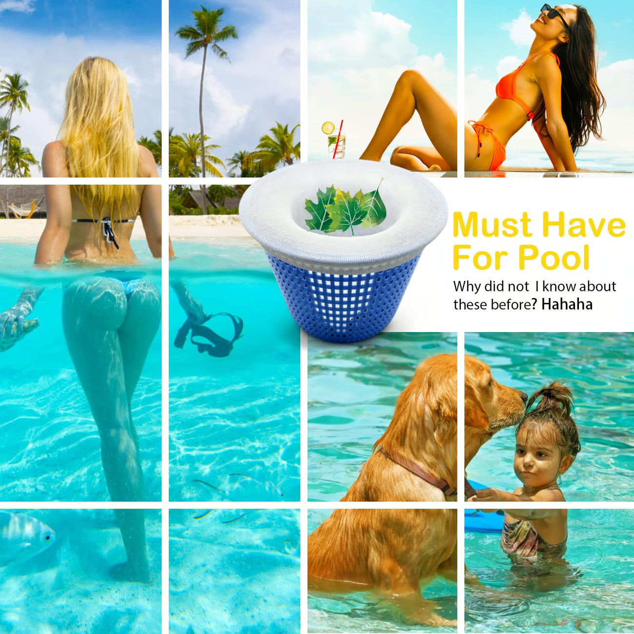 Pool Skimmer Socks for Skimmer Basket Clean 15 PCS