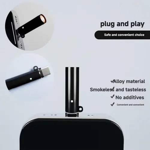 Type-C Phone Plug-In Lighter – Instant Windproof Flame in Your Pocket