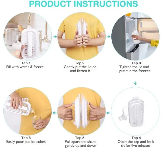 Portable Ice Ball Maker Sanitary Ice Cube Tray