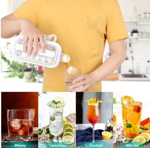 Portable Ice Ball Maker Sanitary Ice Cube Tray