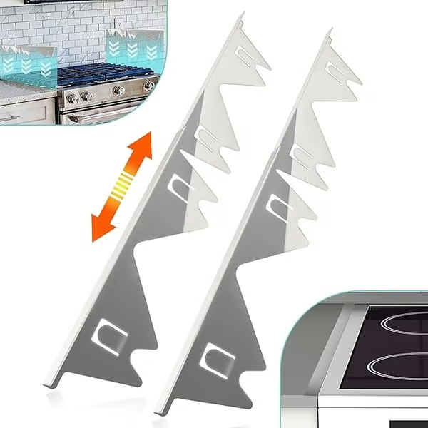 🎁Retractable Stainless Steel Stove Gap Covers (2pcs)