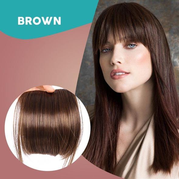 Seamless 3D Clip-in Hair Extension with Bangs