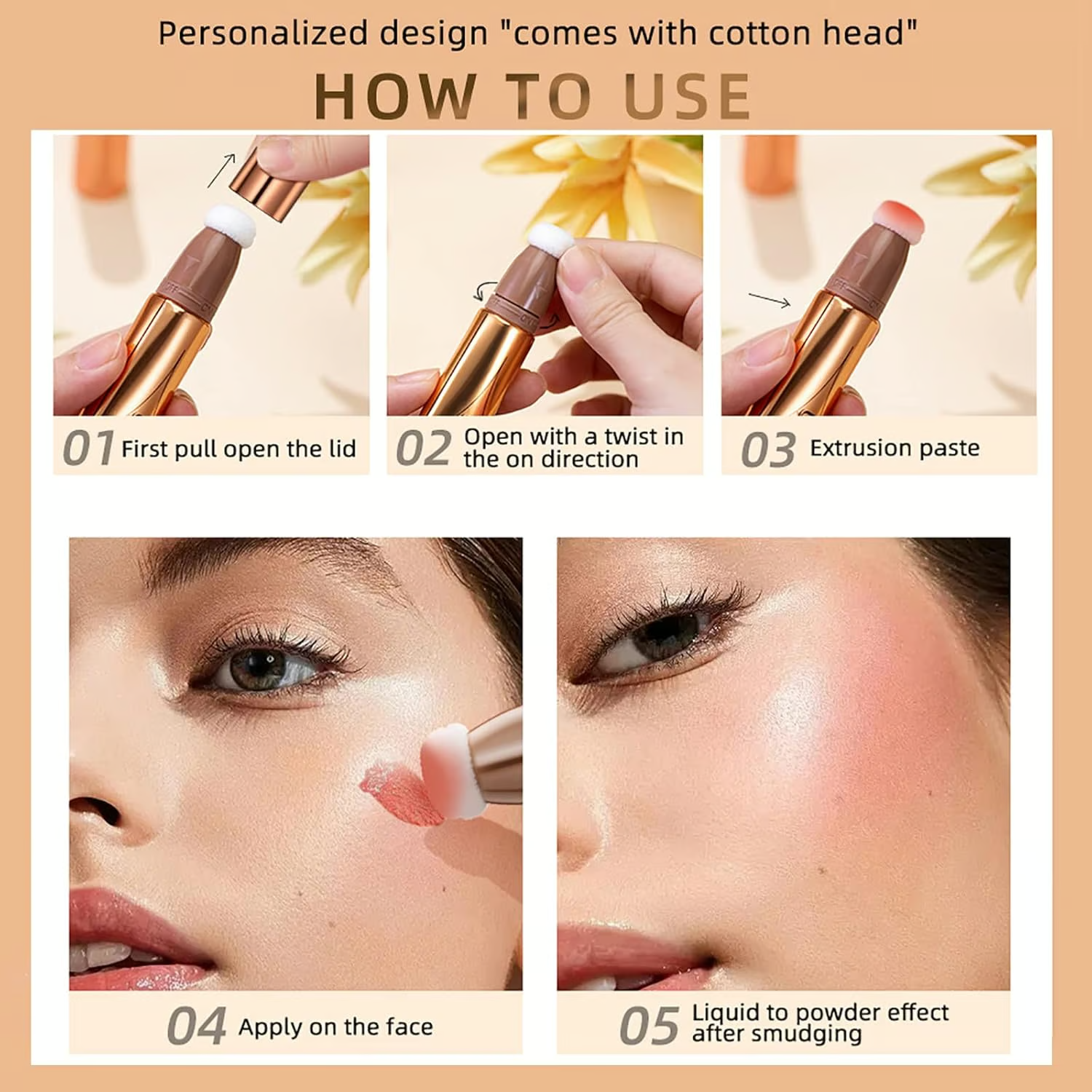 🏆 Contour wand & Blush wand duo - Blush and Bronzer