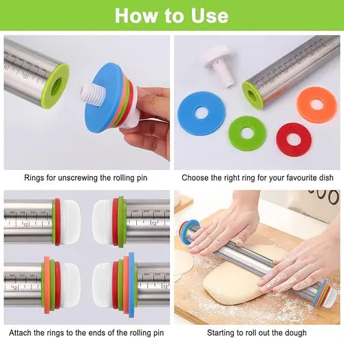 Adjustable Thickness Rolling Pin