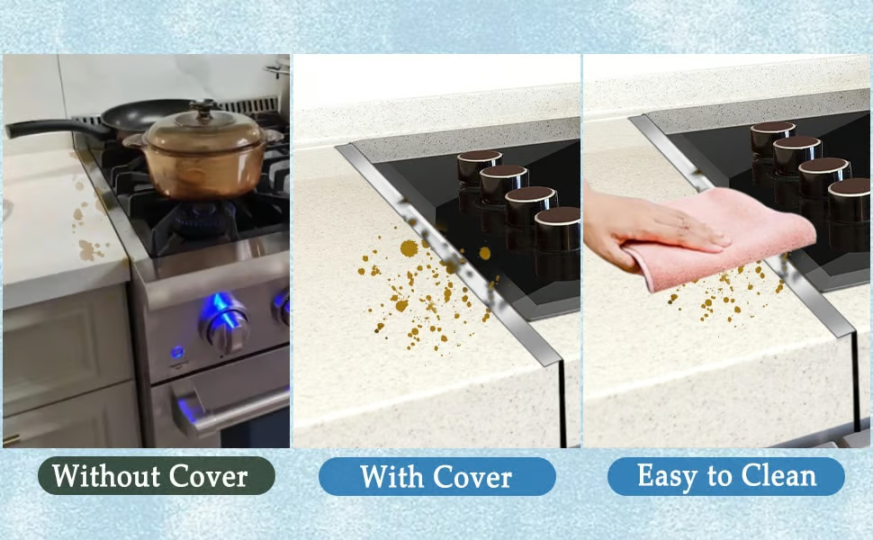 🎁Retractable Stainless Steel Stove Gap Covers (2pcs)