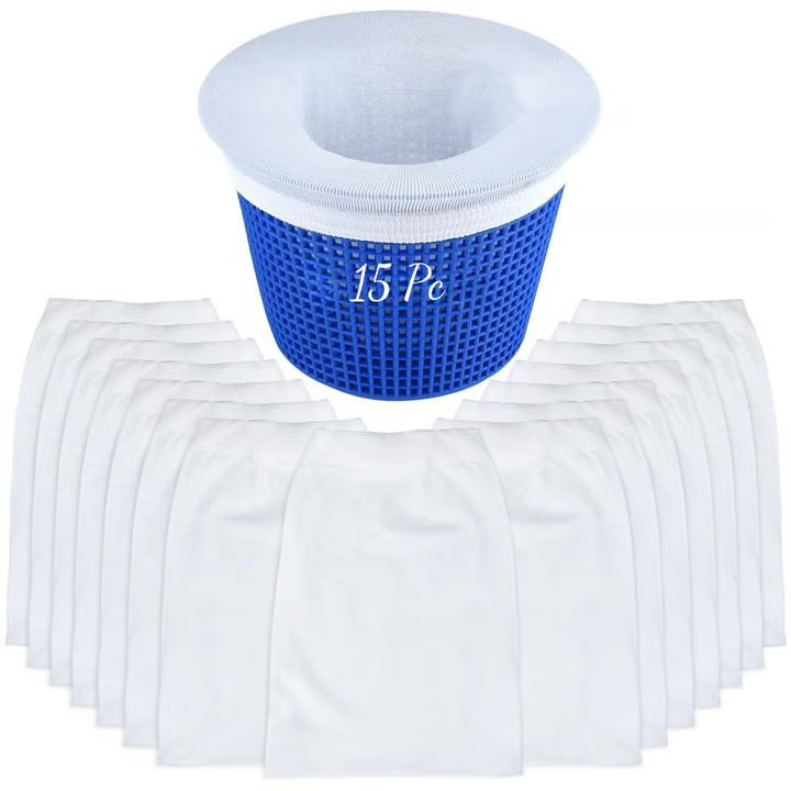 Pool Skimmer Socks for Skimmer Basket Clean 15 PCS