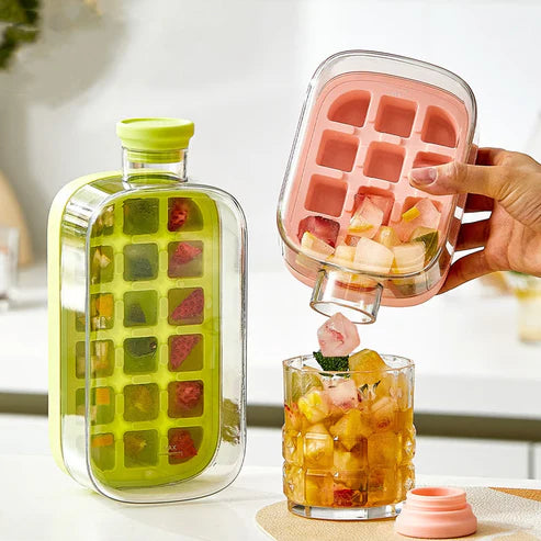 Press-To-Cold Ice Cube Mold&Kettle