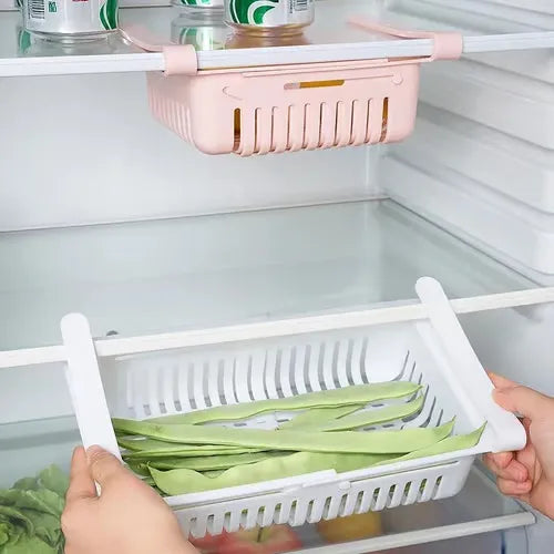Refrigerator storage basket rack!