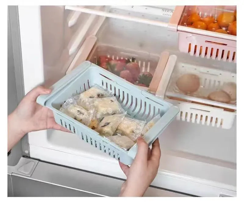 Refrigerator storage basket rack!