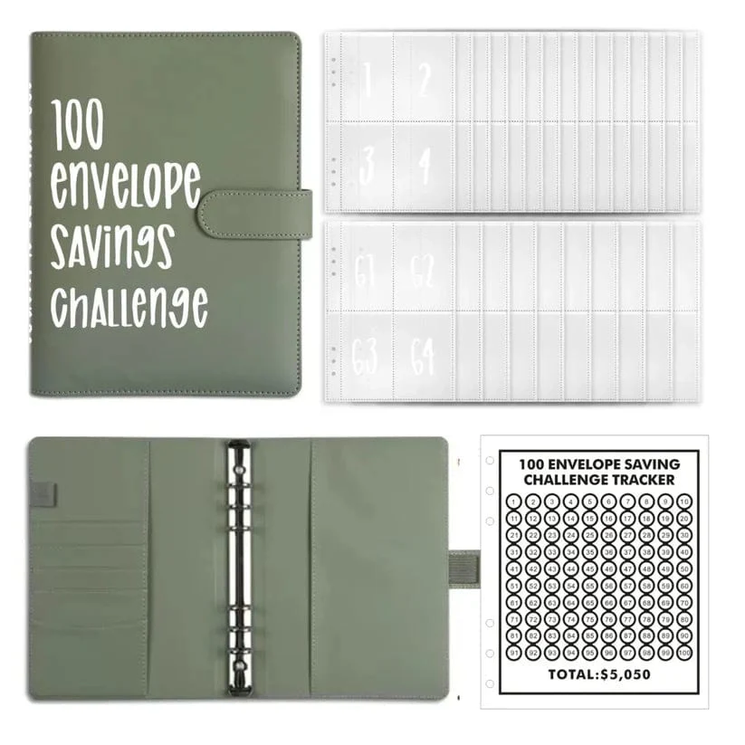 Savings booklet of 100 envelopes