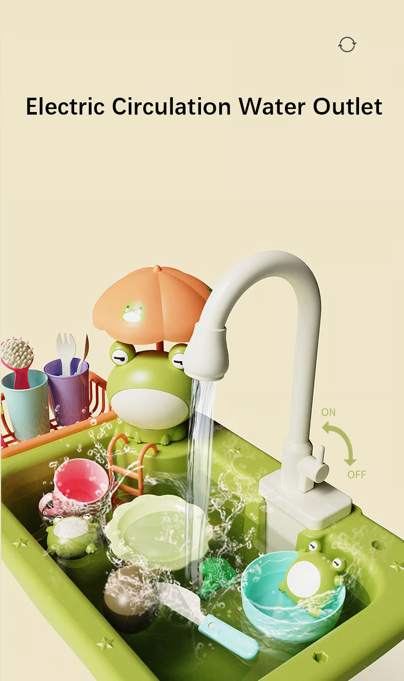 💥Fun Electric Dishwasher Recycles Water Out of The Kitchen