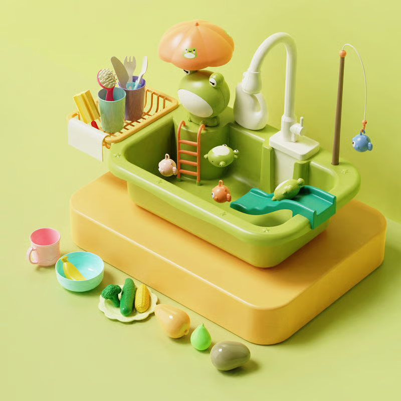 💥Fun Electric Dishwasher Recycles Water Out of The Kitchen