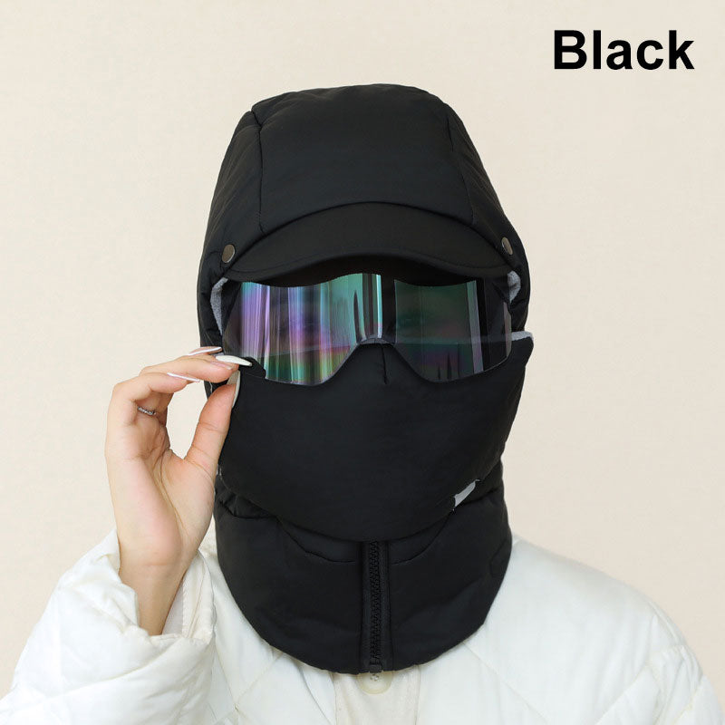 Windproof Outdoor Trapper Hat with Glasses