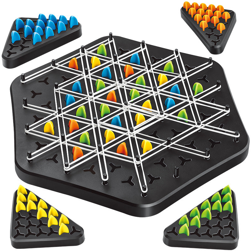 Chain Triangle Chess Set, 2 to 4 players