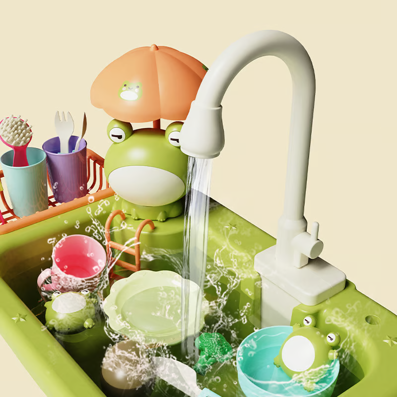 💥Fun Electric Dishwasher Recycles Water Out of The Kitchen