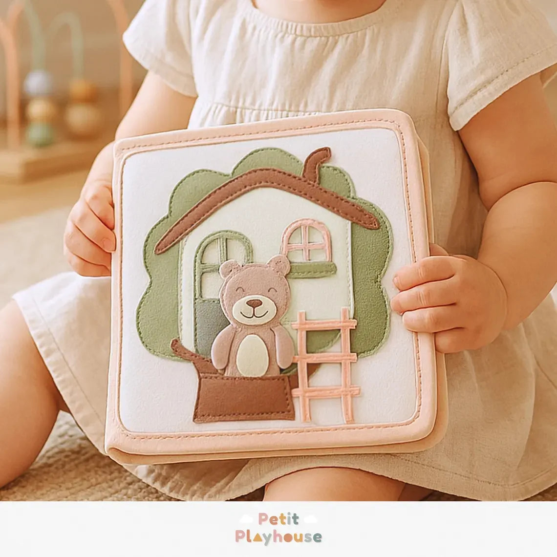 Montessori busy book for toddler quiet book sensory activity book