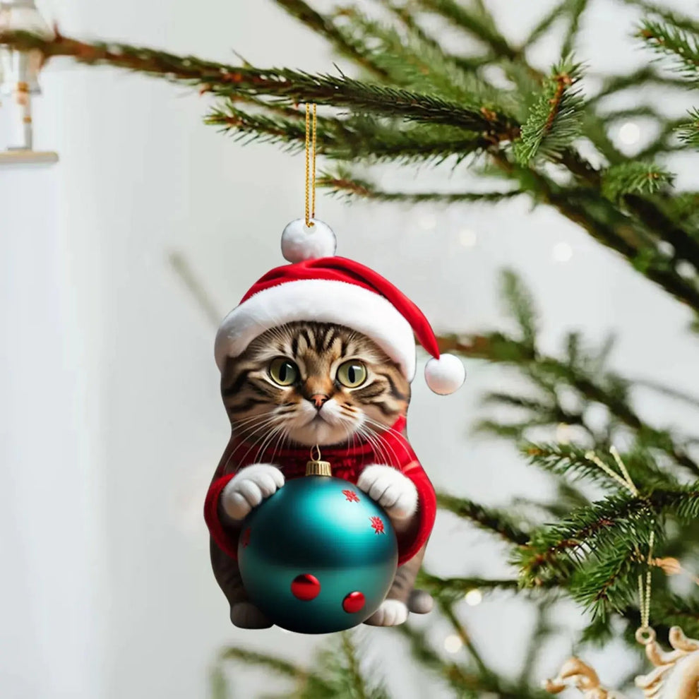 🔥 Hot Sale - Christmas Tree Cat Ornaments ✨ Hanging Cat Decorations