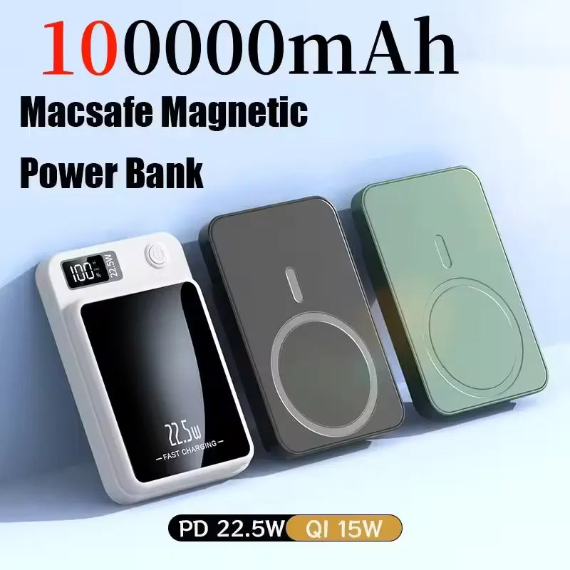 Wireless Magnetic Power Bank Fast Charging Portable External Battery