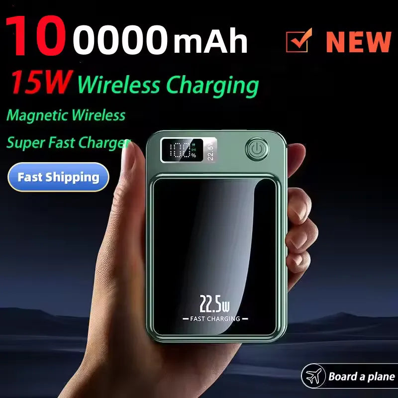 Wireless Magnetic Power Bank Fast Charging Portable External Battery