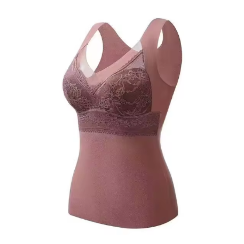 Thermal shirt with built-in bra