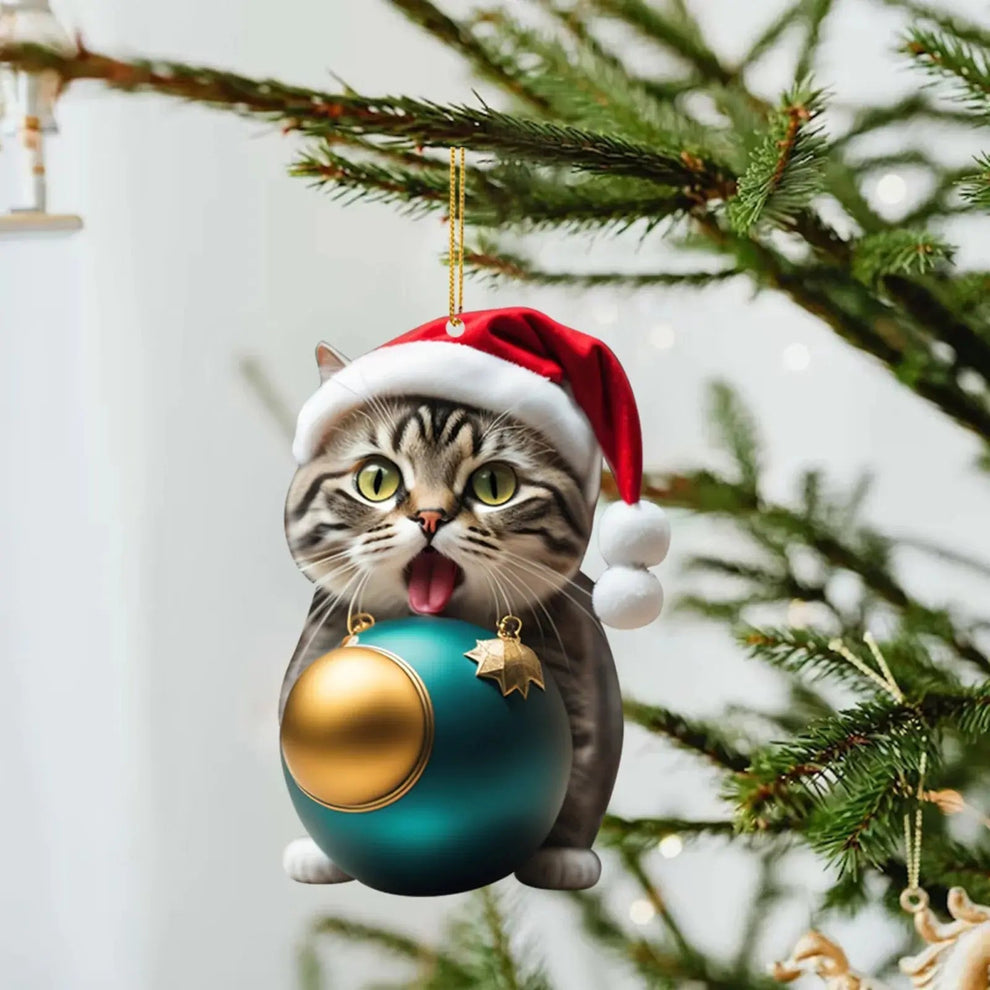 🔥 Hot Sale - Christmas Tree Cat Ornaments ✨ Hanging Cat Decorations