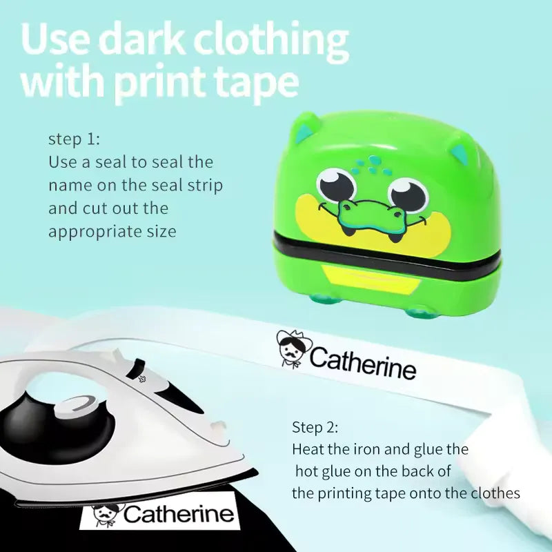 Customized Name Stamp Paints Personal Student Baby Engraved Waterproof Non-fading Kindergarten Name Seal