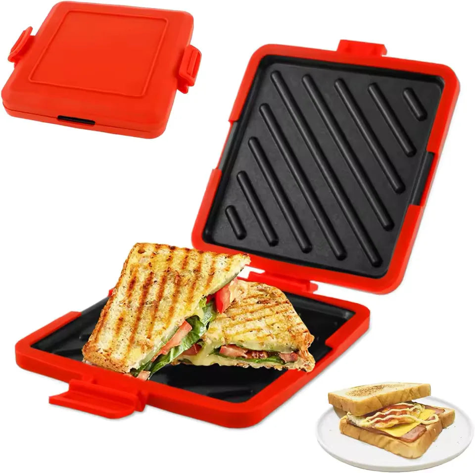 Food Grade Silicone Easy to Use Microwave Sandwich Maker