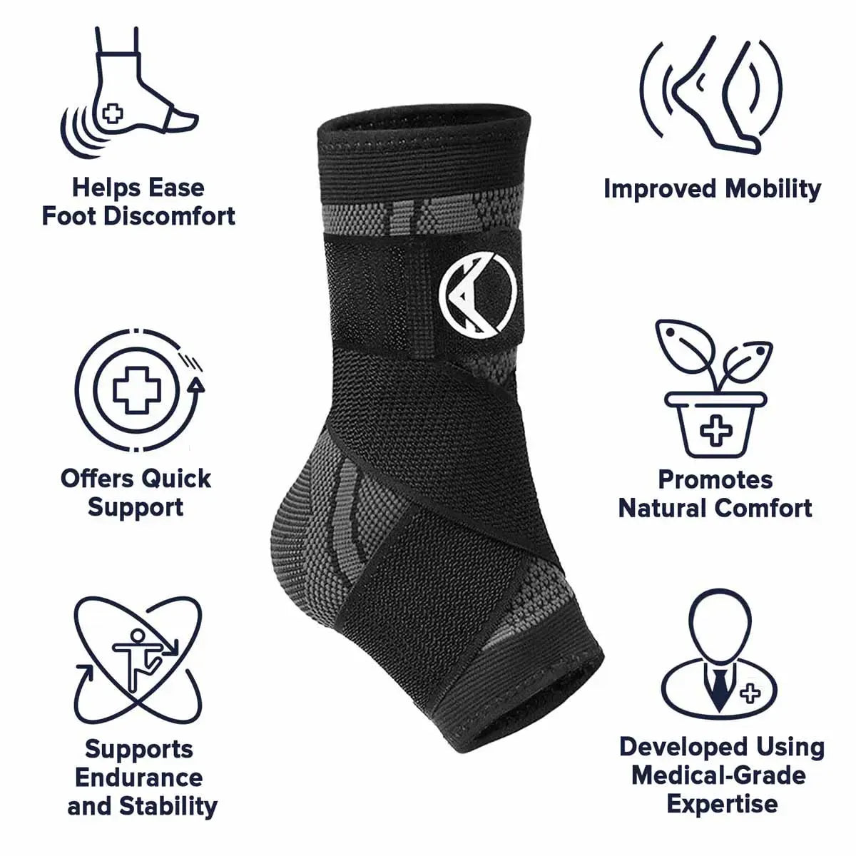 Foot Sleeve with Support Straps