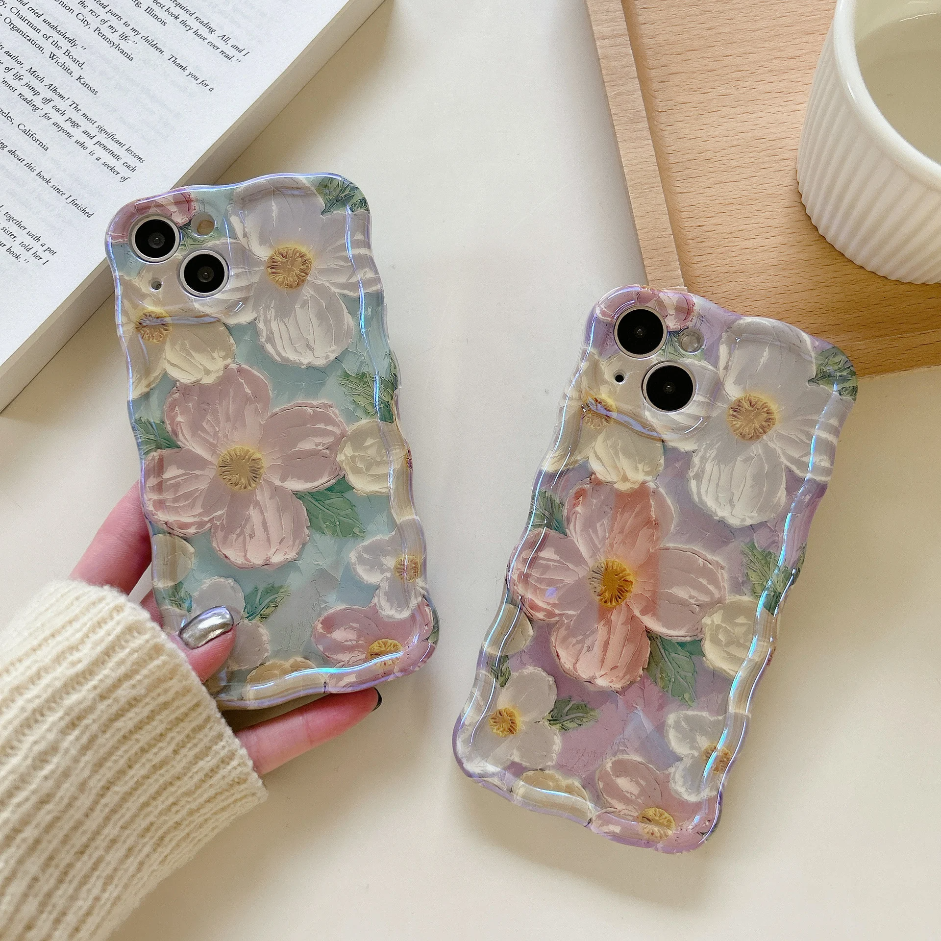 🌸Colorful Retro Oil Painting Print Phone Case