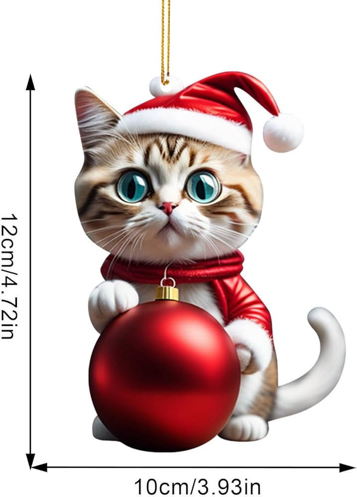 🔥 Hot Sale - Christmas Tree Cat Ornaments ✨ Hanging Cat Decorations