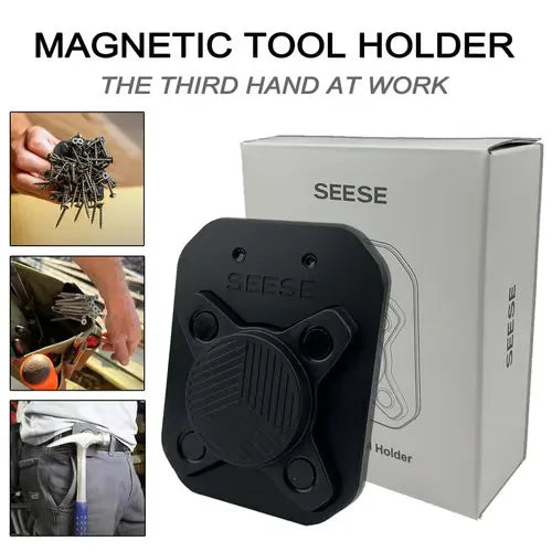 Magnetic Tool Holder-Clip-On Belt Magnet for Screws,Nails,Hammers,Screwdrivers,Trowels,Drill Bits &More heavy duty