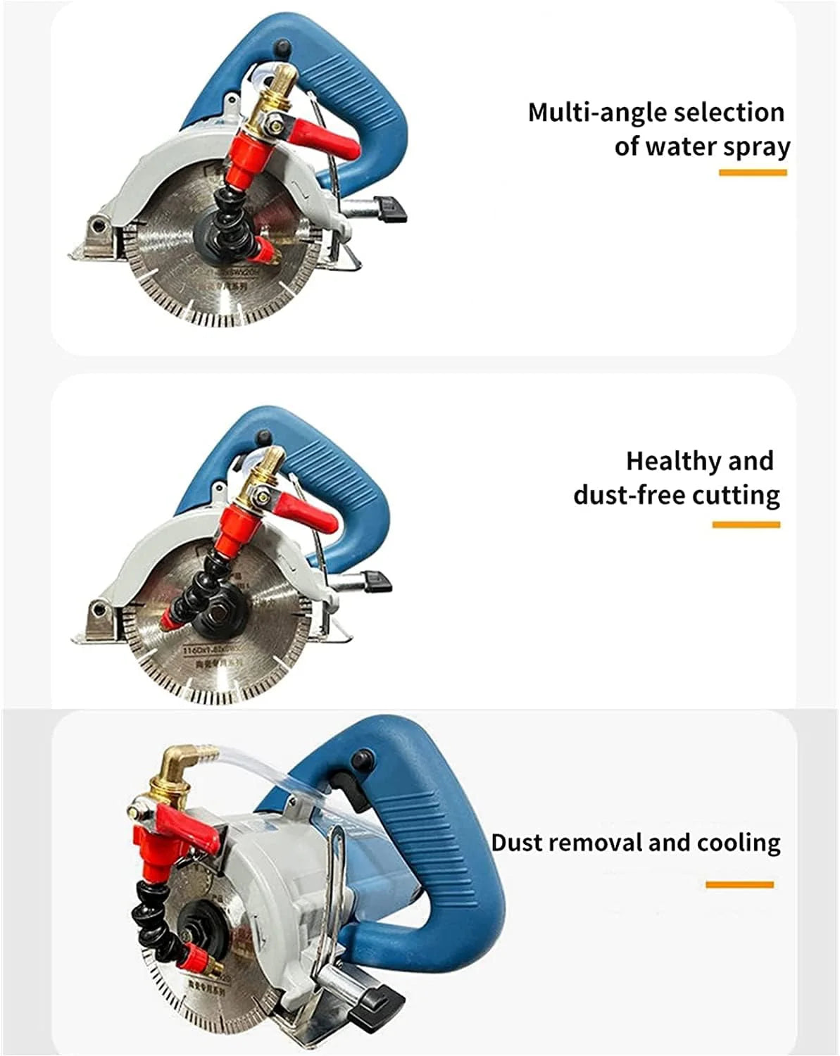 Dust Removal Device with Water Spraying System for Cutting Machines