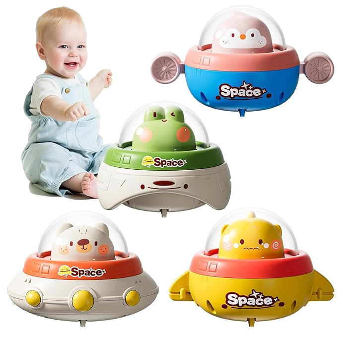 UFO Press and Go Toy Set of 4