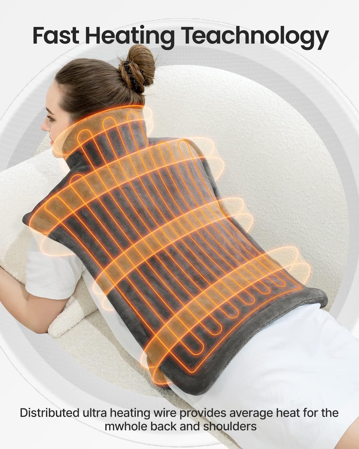 Cure Choice™ Extra Large Heating Pad for Neck and Shoulders and Back