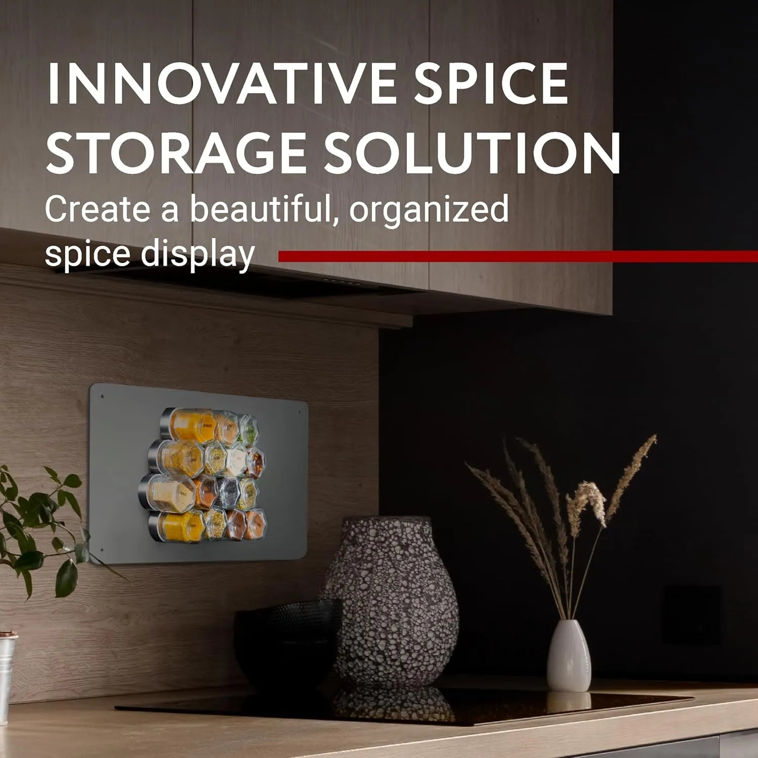 Magnetic Spice Jars for Refrigerator