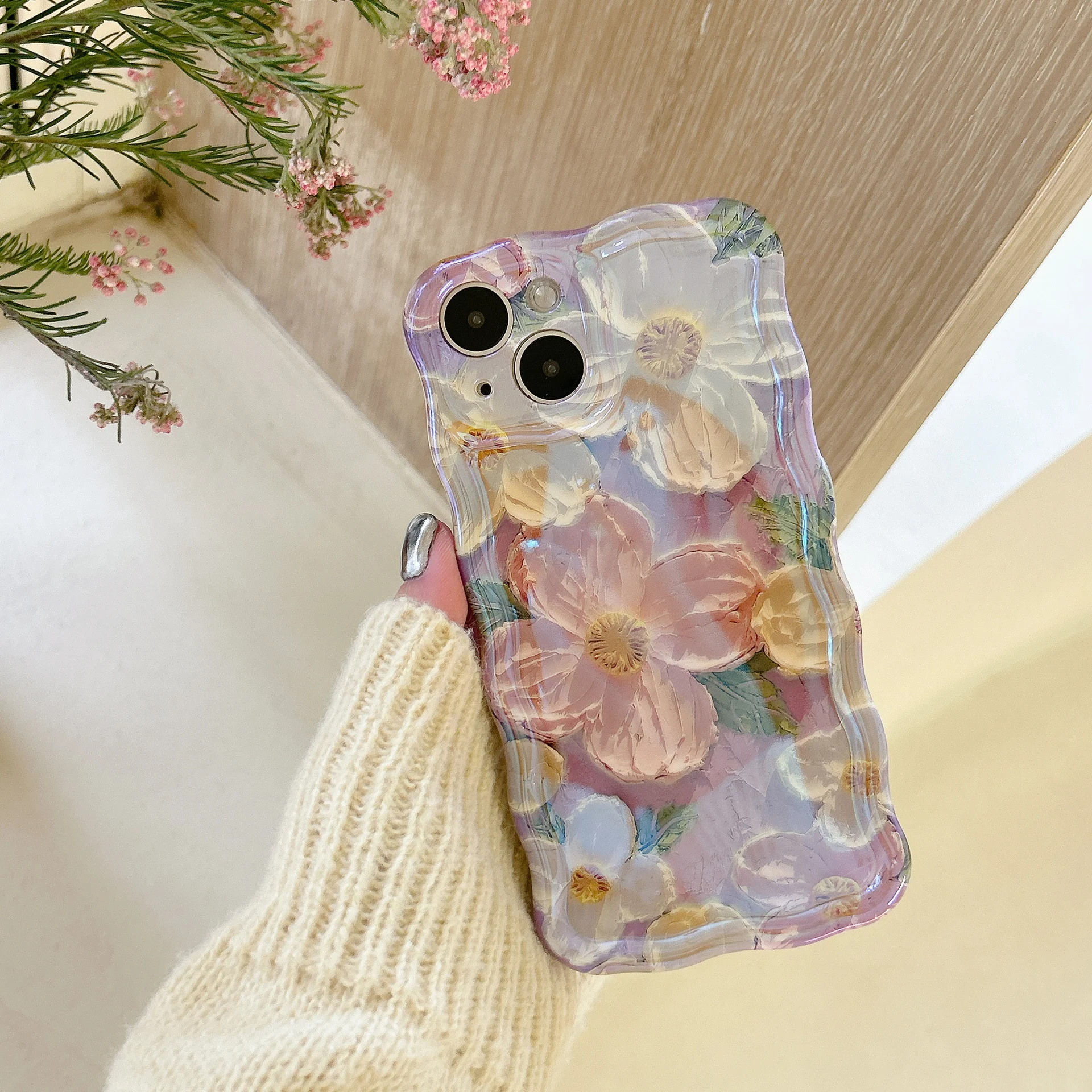 🌸Colorful Retro Oil Painting Print Phone Case