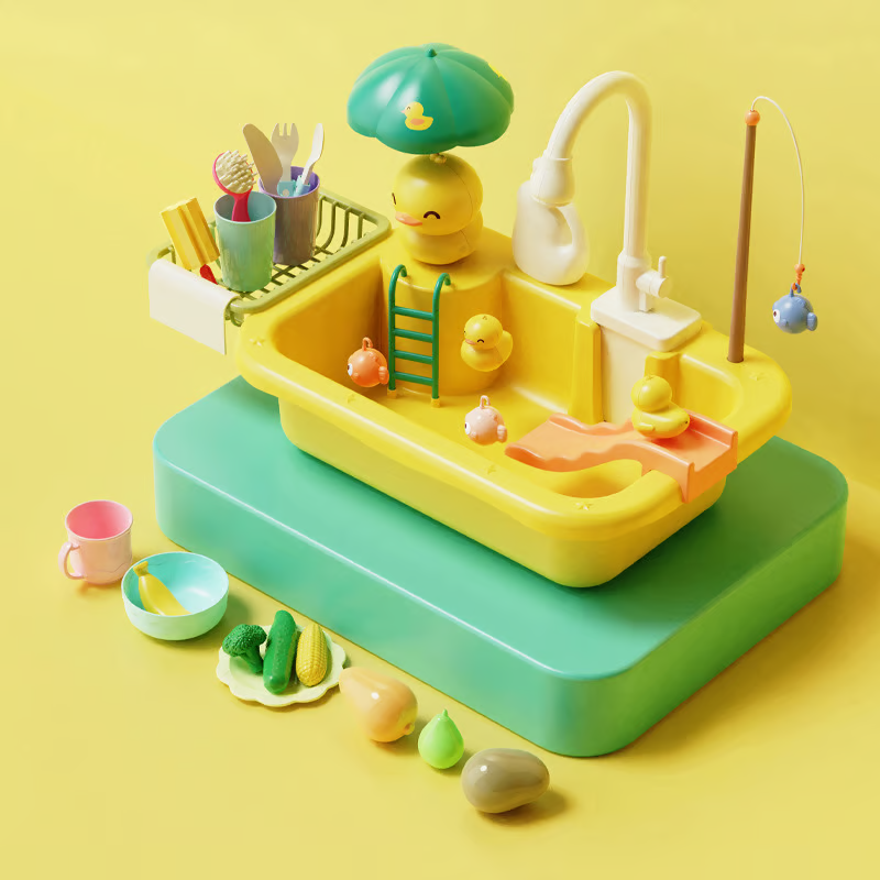 💥Fun Electric Dishwasher Recycles Water Out of The Kitchen