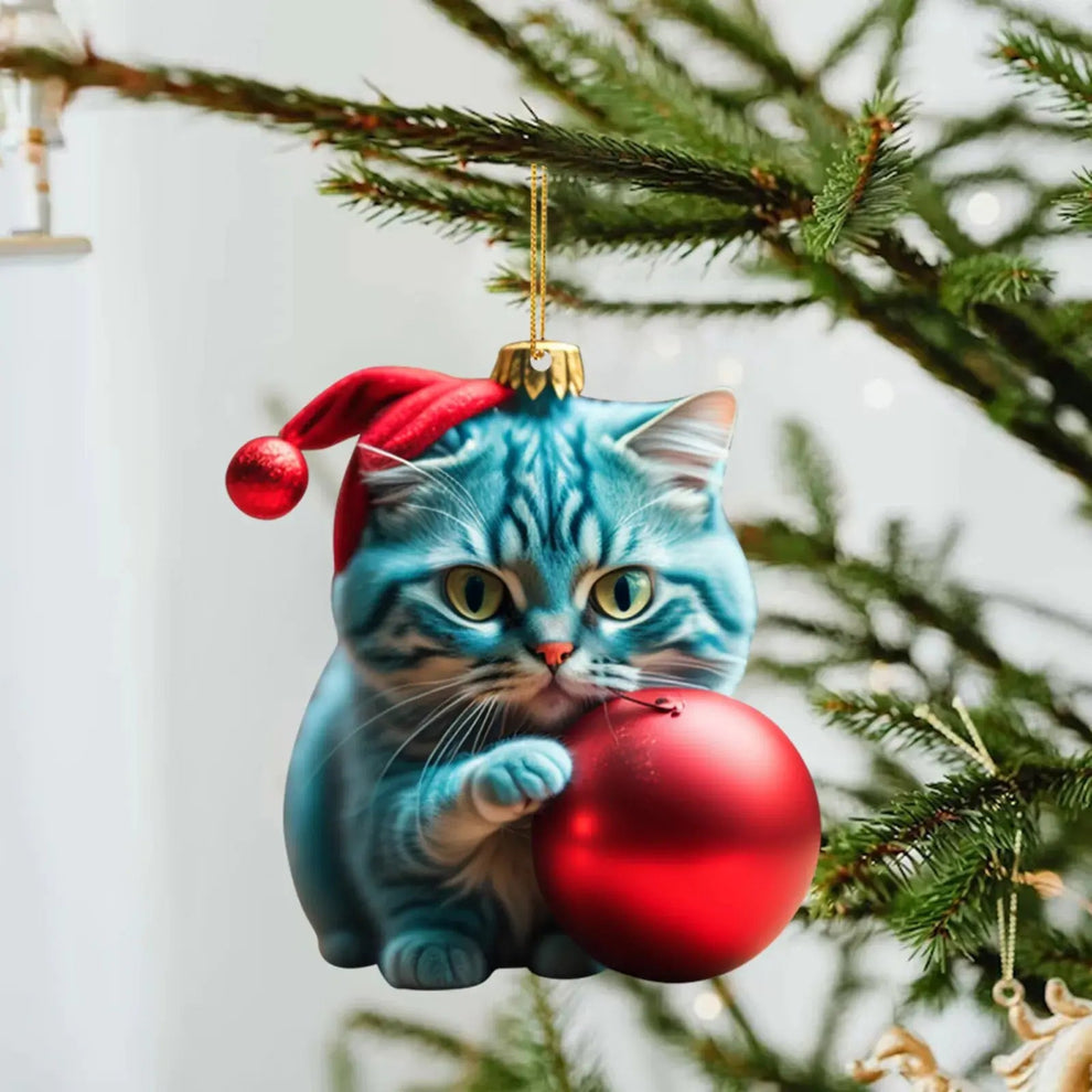 🔥 Hot Sale - Christmas Tree Cat Ornaments ✨ Hanging Cat Decorations