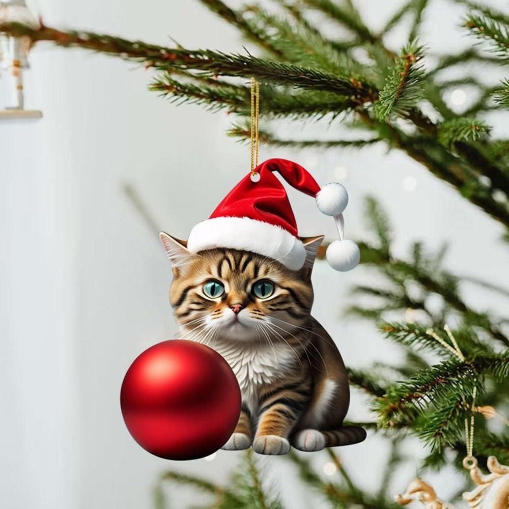 🔥 Hot Sale - Christmas Tree Cat Ornaments ✨ Hanging Cat Decorations